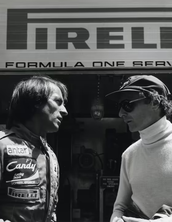 GP 500 Pirelli in Formula 1 - Jacques Laffite e Niki Lauda - Monaco 1985