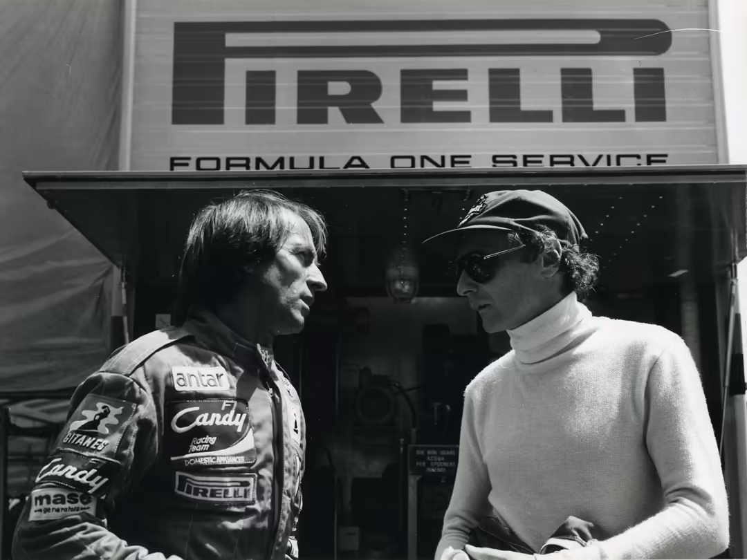 Era 1981-1991 - Pirelli in Formula 1 - Jacques Laffite e Niki Lauda - GP 500