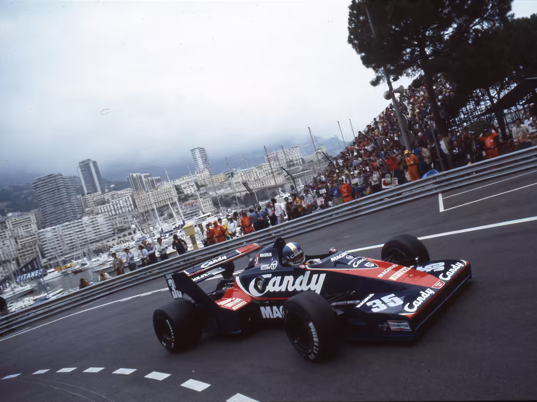 Era 1981-1991 - Pirelli in Formula 1 - Derek Warwick su Toleman-Hart al Gran Premio di Montecarlo - GP 500