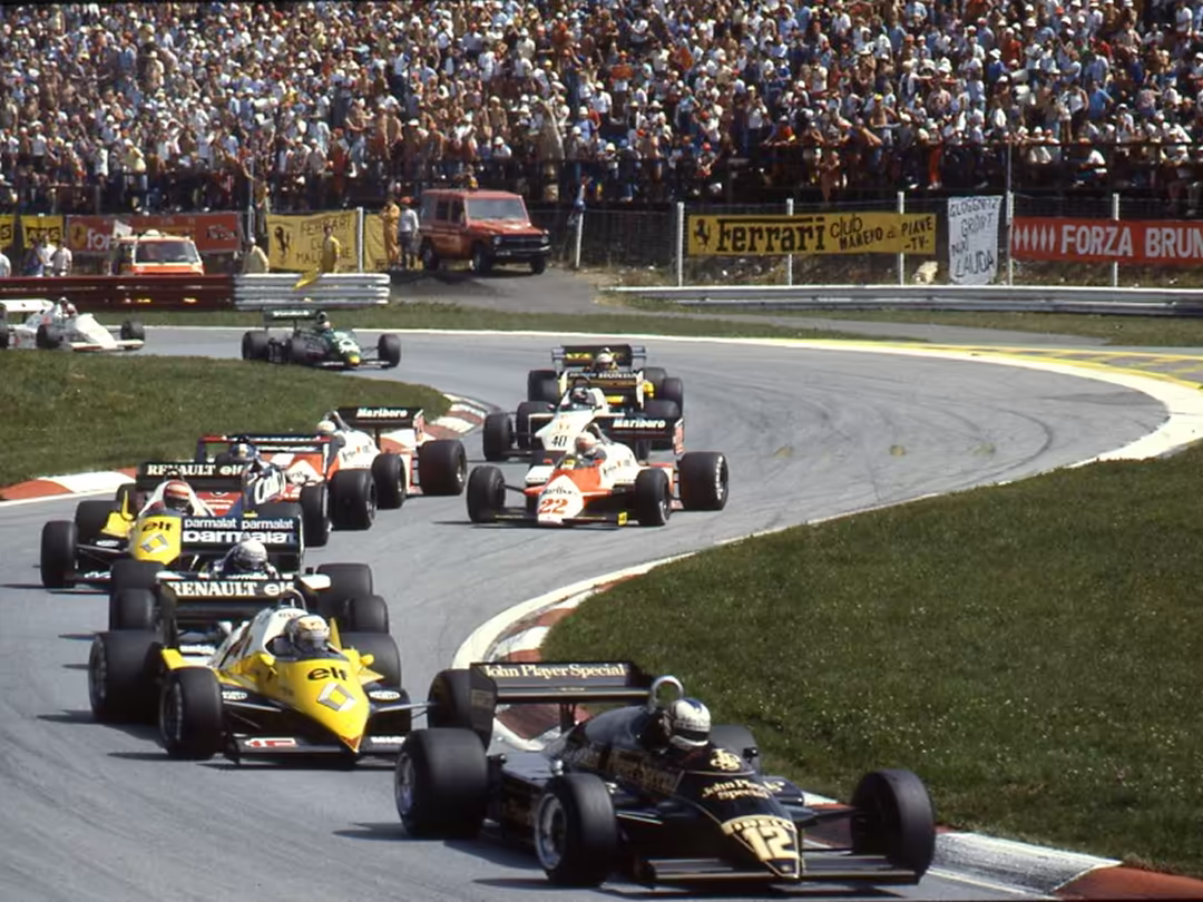 Era 1981-1991 - Pirelli in Formula 1 - Il passaggio dei piloti con Nigel Mansell su Lotus-Renault - GP 500